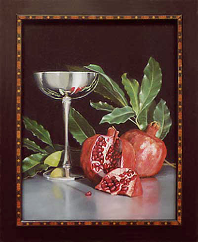 Silver Cup with Pomegranates